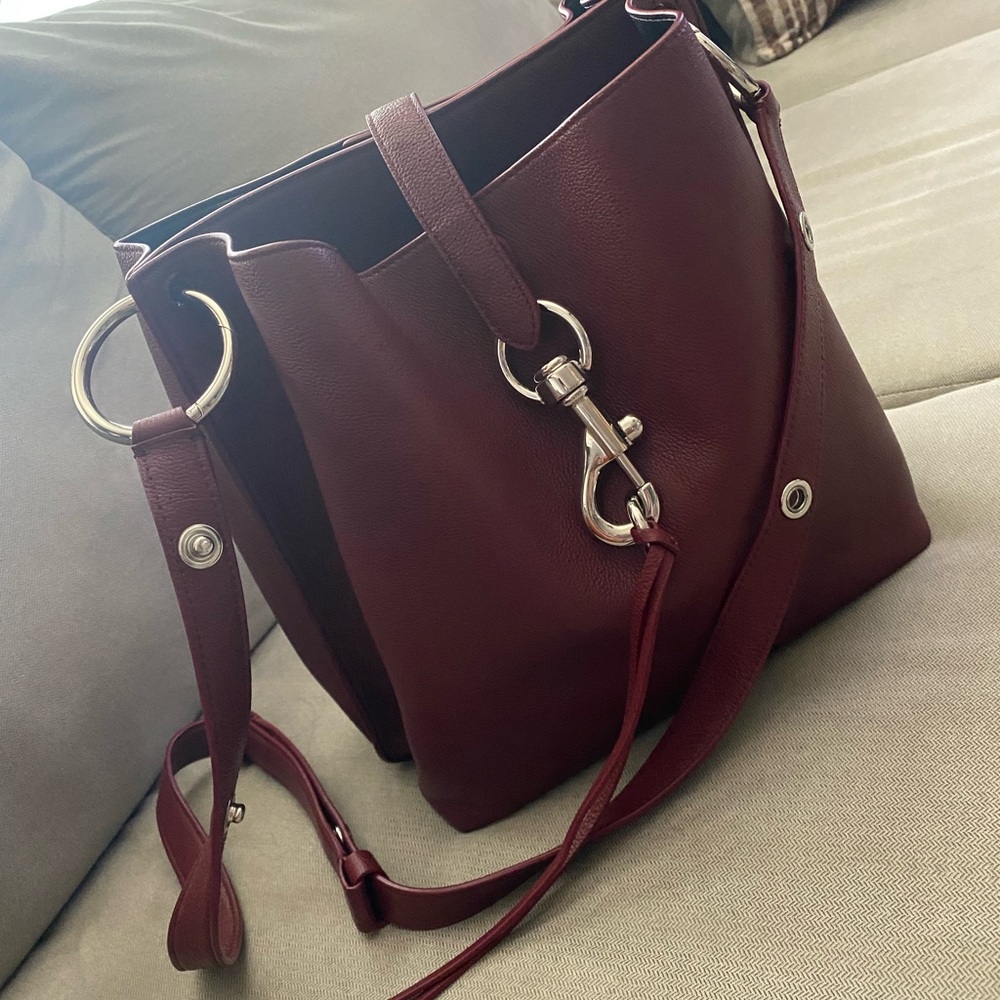 Rebecca Minkoff Burgundy Leather Crossbody Bag